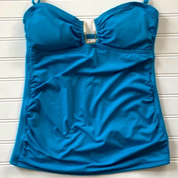 Calvin Klein Bandeau Tankini Swim Top - Picture 5 of 8
